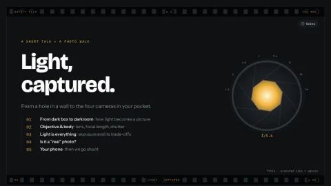 Light, Captured page preview
