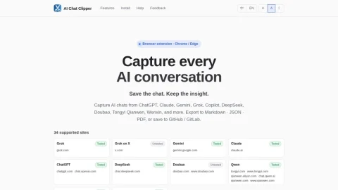 AI Chat Clipper page preview