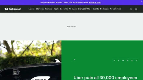 TechCrunch page preview