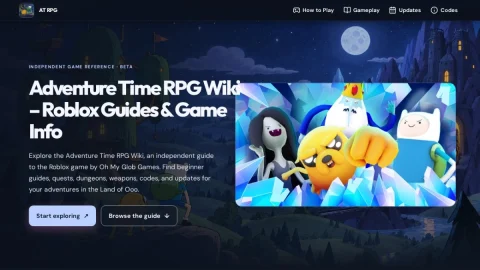 Adventure Time RPG Wiki page preview