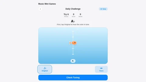 Tune-a-Fish Daily Challenge page preview