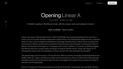 Plasma AI page preview