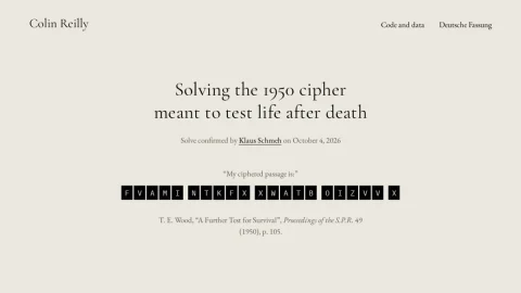 Wood Cryptogram 1950 page preview