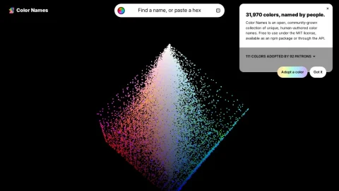 Color Names page preview