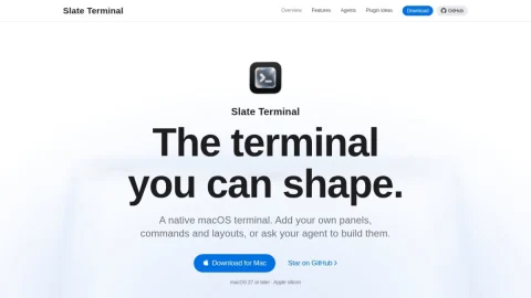 Slate Terminal page preview