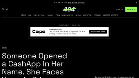 404 Media page preview
