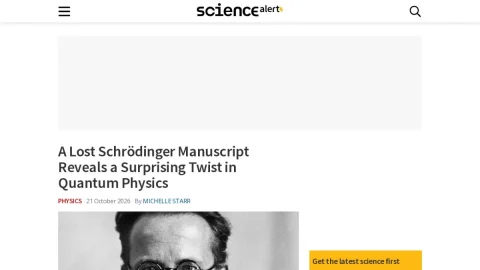 ScienceAlert page preview