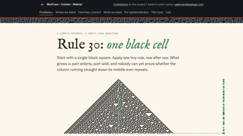 Rule 30: One Black Cell page preview