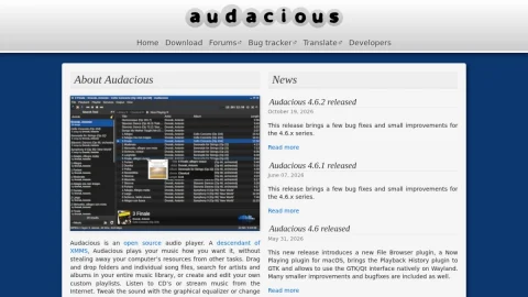 Audacious page preview