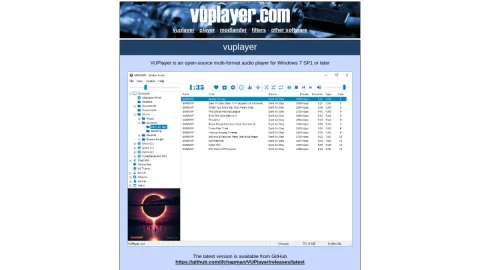 VUPlayer page preview