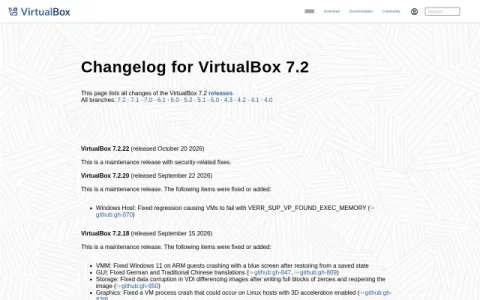 Oracle VirtualBox page preview