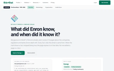 The Enron Brain page preview