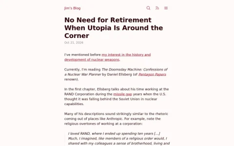 Jim Nielsen’s Blog page preview