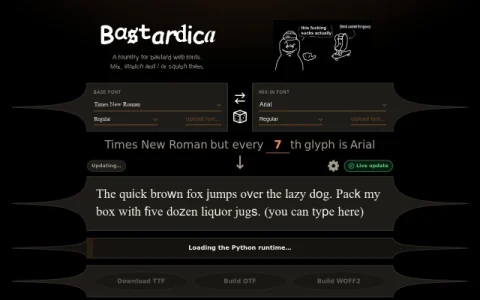 Bastardica page preview