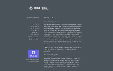 Daring Fireball page preview