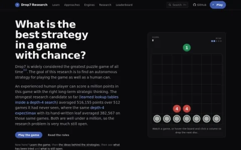 Drop7 Research page preview