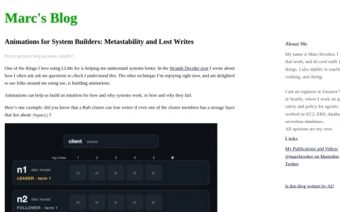 Marc’s Blog page preview