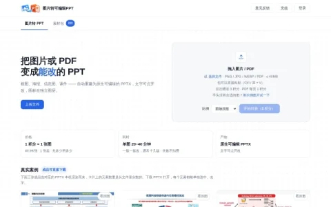 图片转可编辑PPT page preview