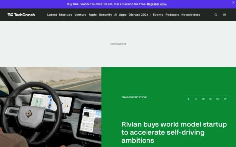 TechCrunch page preview