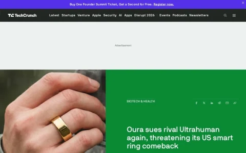 TechCrunch page preview