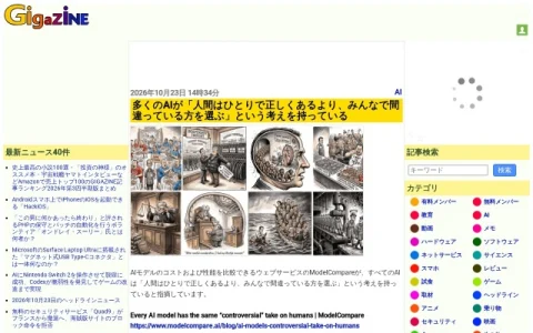 GIGAZINE page preview
