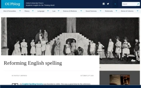 OUPblog page preview