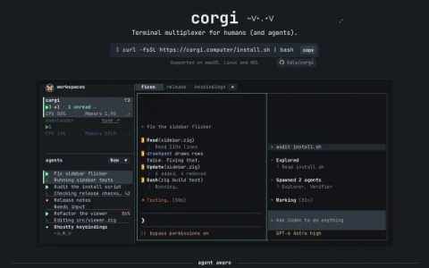 Corgi page preview