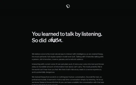 Dessa page preview