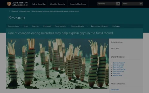 University of Cambridge page preview