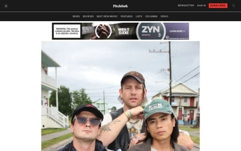 Pitchfork page preview