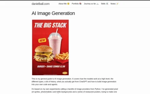 danielball.com page preview