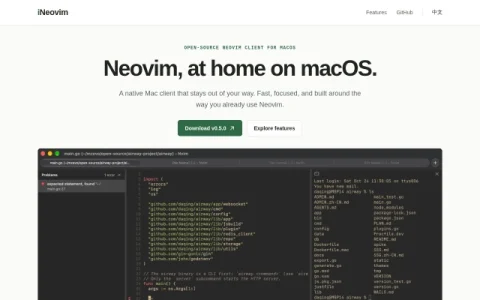 iNeovim page preview