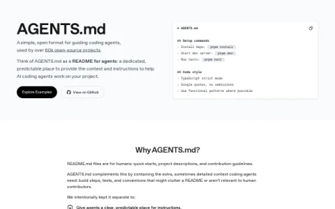 AGENTS.md page preview