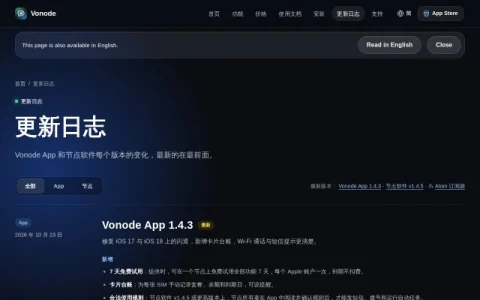 Vonode page preview