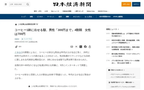 日本経済新聞 page preview