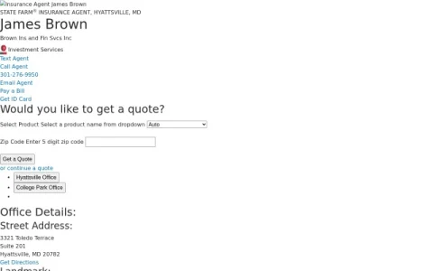 James Brown – State Farm Insurance Agent page preview