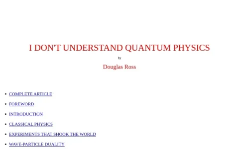 I Don’t Understand Quantum Physics page preview