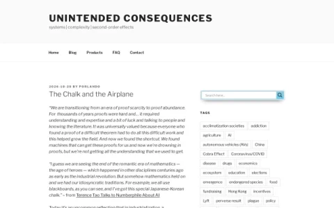 Unintended Consequences page preview