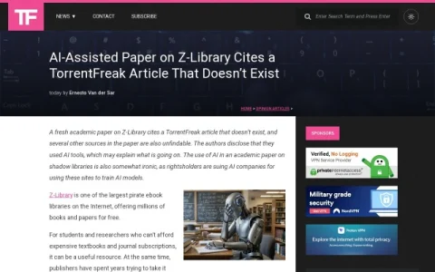 TorrentFreak page preview