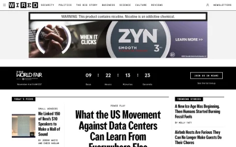 WIRED page preview