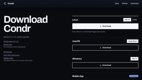 Condr page preview