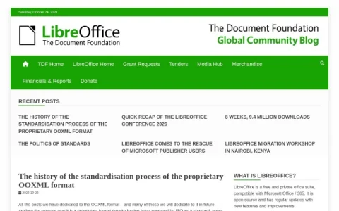 TDF Community Blog page preview