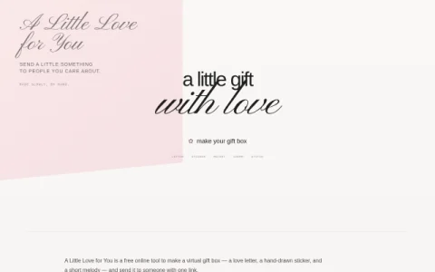 A Little Love for You page preview