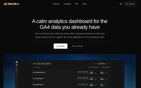 MetriBee page preview