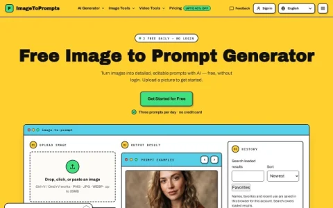 ImageToPrompts page preview