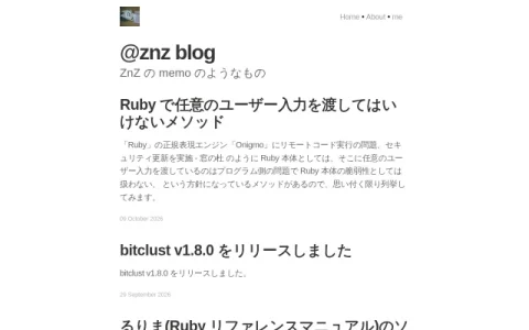@znz blog page preview