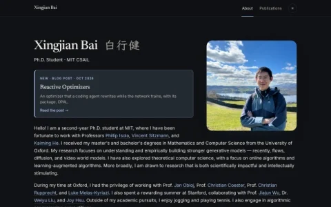 Xingjian Bai page preview