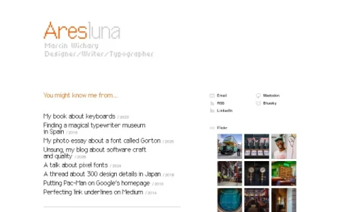Aresluna page preview