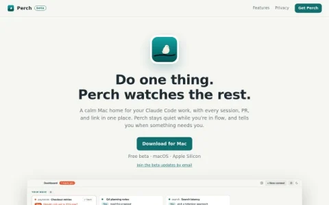 Perch page preview