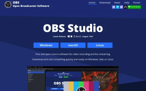 OBS Studio page preview